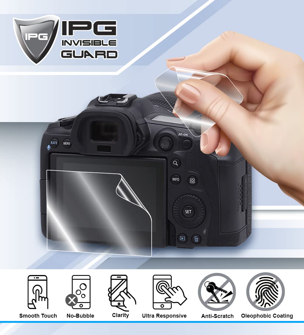 IPG For Nikon D5200 Digital SLR Camera Screen Protector (2 Units) Invisible Screen Guard - HD Quality/Self-Healing/Bubble -Free for D5200