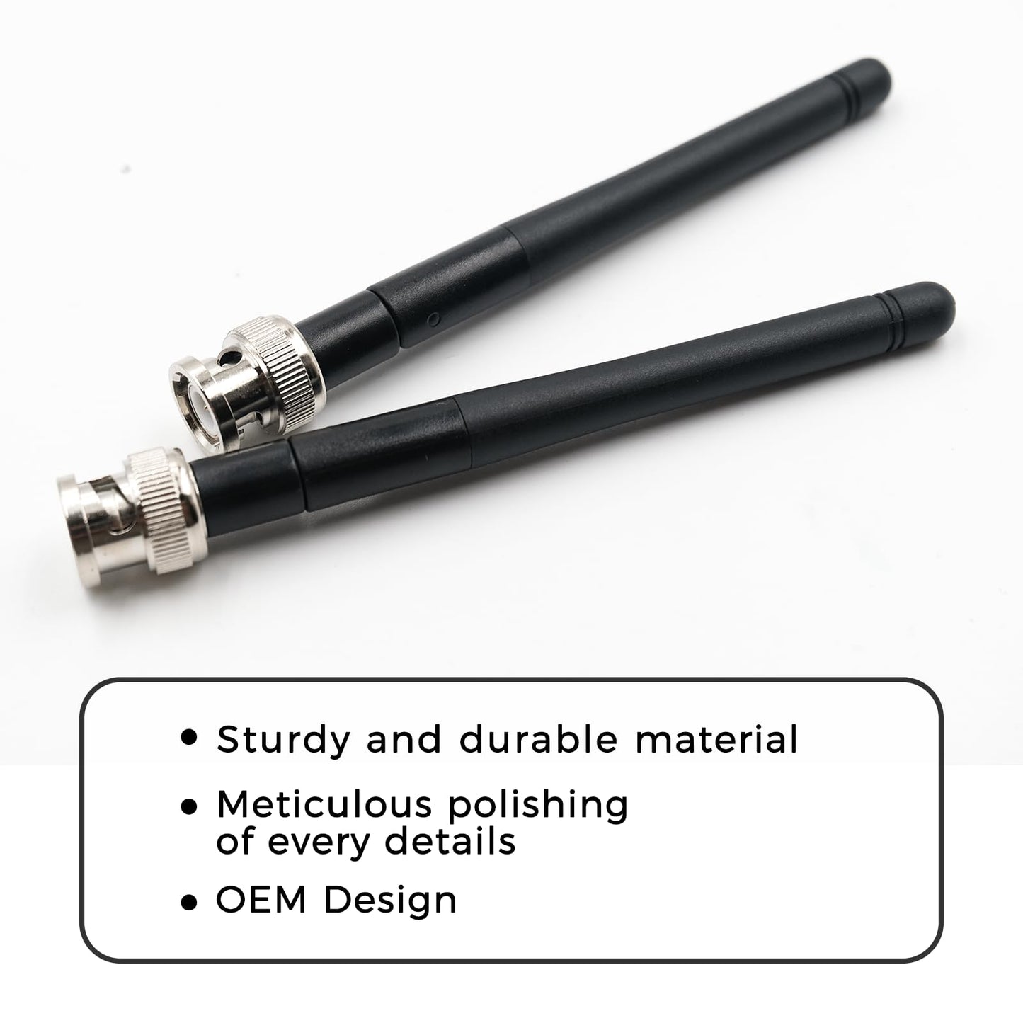 2X UHF Antenna with BNC Connector Compatible with Sennheiser EW100 EW300 EW500 G3 Receiver