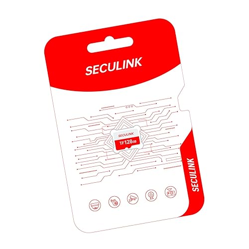JOYNANO SECULINK 128GB TF Memory Card FAT32 Format Class 10 High Speed Reading/Writing 24/7 Recording for Security Camera Dash Cam and More