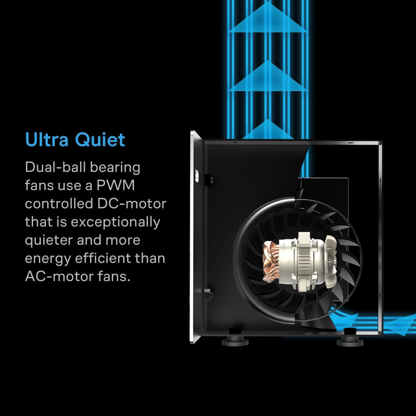 AC Infinity AIRBLAZE T10, Universal Fireplace Blower Fan Kit 10 ".