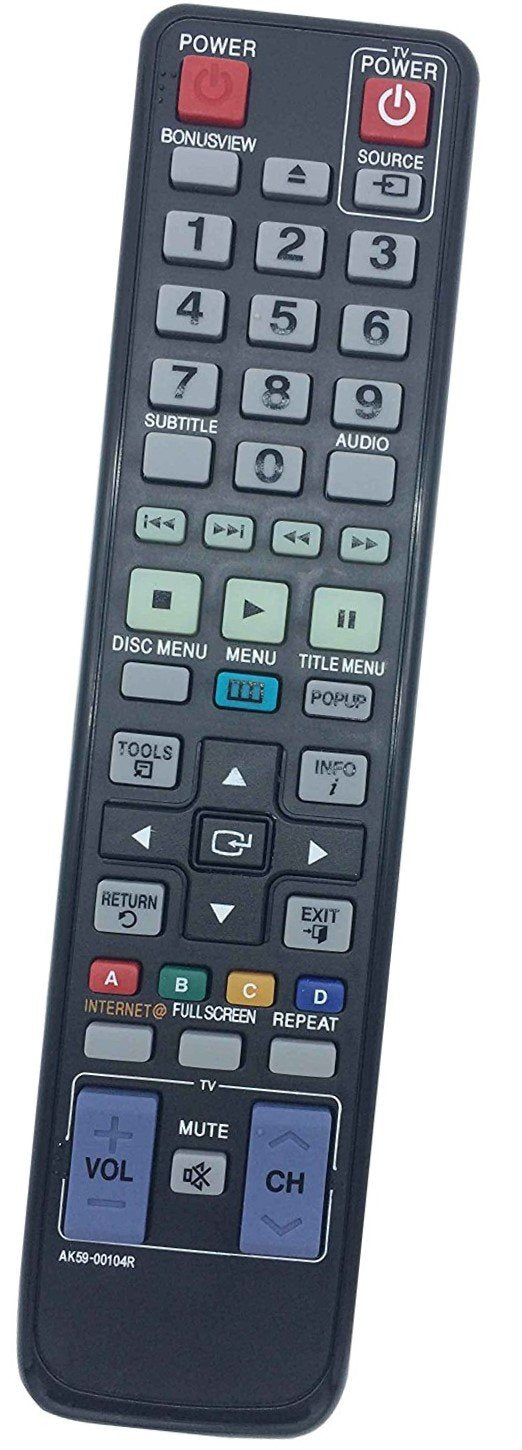 Universal Remote Control AK59-00104R for Samsung BD-C5300 BD-D5490 BD-C5500C BD-D5700 BD-C6500 BD-C5900 BD-C6900 BD-C6800/XAA BD-C6600/XAA BD-D5250C