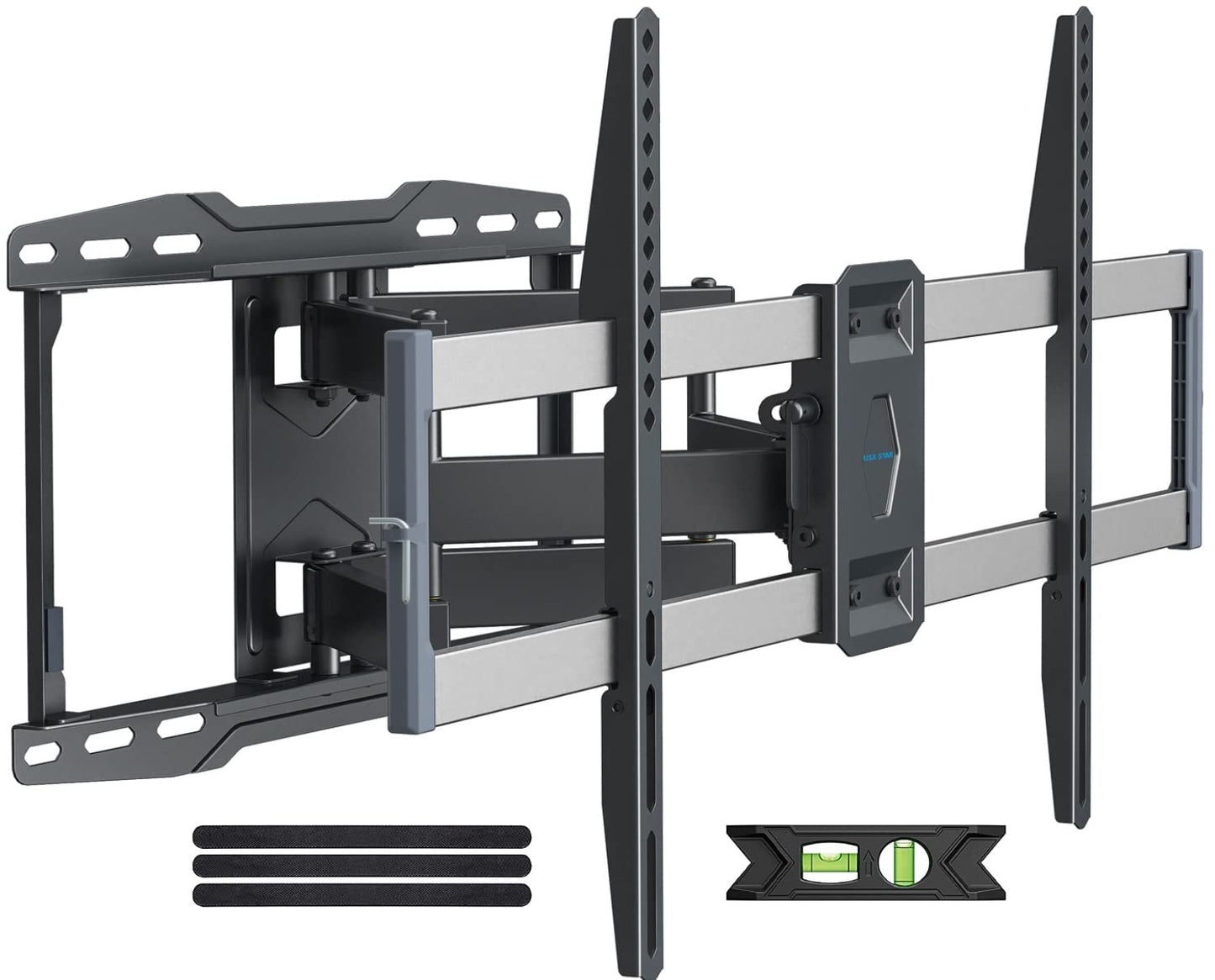 Weatherproof Outdoor TV Mount for 47-90 inch TV, Full Motion TVs Wall Mount TV Bracket with Smooth Swivel Tilt Extension Leveling, Hold Tv up