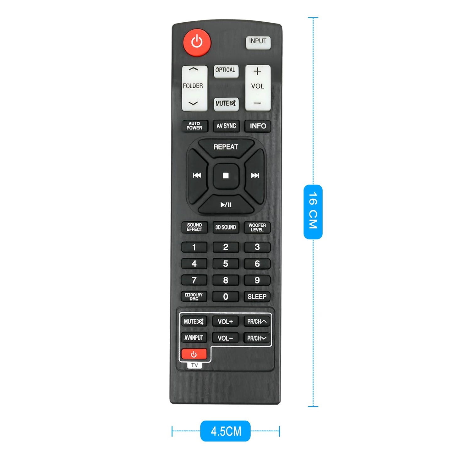 AKB73575402 Replace Remote Control fit for LG Sound Bar NB2420A NB2520A NB2530A NB3520A NB3530A NB3730A NB3531A NB3532A S33A1-D Home Theater Soundbar