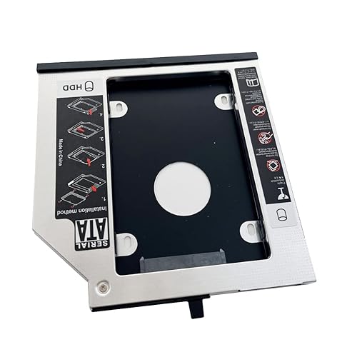 DY-tech 2nd HDD SSD Hard Drive Caddy Frame Tray for Lenovo Thinkpad T400 T410s T420s T430s T500 W500 x200 x201 x220 UltraBase