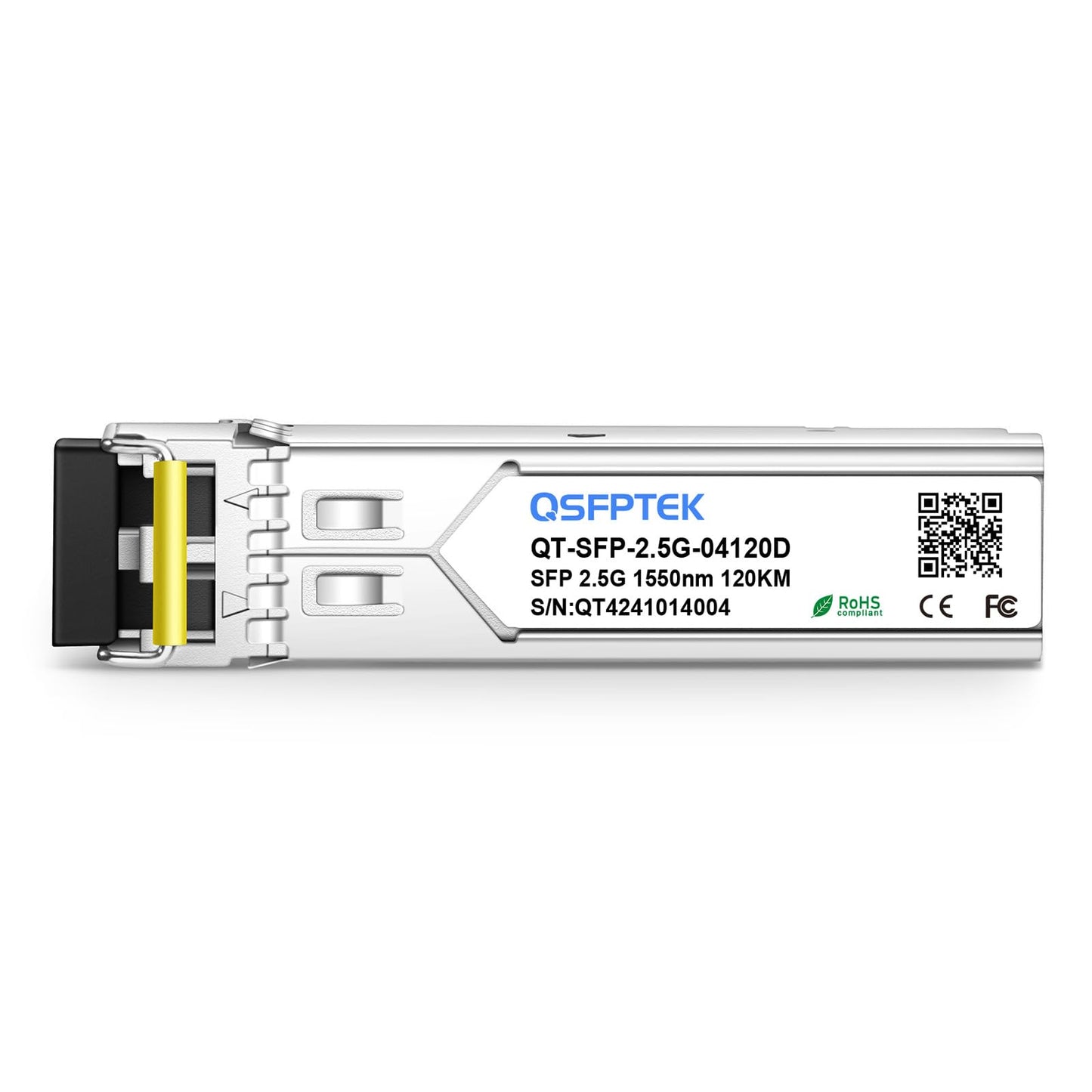 2.5Gbase-ZX+ SFP Module, Gigabit Fiber Ethernet Transceiver, SFP 2.5G 1550nm 120KM for Cisco, Fortinet, Ubiquiti UniFi,Mikrotik, Meraki