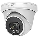 4COVR 4K Security Camera Outdoor, 8MP Ultra-HD PoE Wired Surveillance Video IP Camera Built-in Mic, Smart AI Person/Vehicle Detection, 100ft IR Night