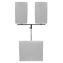 Rockville DP Mount Dual 8/10/12" PA Speaker Cabinet Adapter, Sturdy Steel, 80 lbs Capacity, Space-Saving, for DJs and Live Sound Professionals