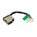 New Ac Dc-in Power Jack w/Cable Harness Connector Socket Replacement for HP Envy m6-w000 x 360 M6-w010dx M6-w011dx M6-w014dx M6-w015dx