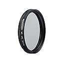 Amazon Basics Circular Polarizer 16 Multi-Layer Coatings Camera Lens Filter with 360° Rotatable Frame - 52 mm