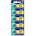 Murata LR44 Battery AG13 357A 1.55V Alkaline Button Cell (5 Batteries)