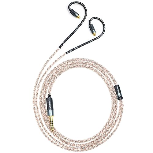 GUCraftsman 5N OFC Copper+Graphene Mixed Braid Earphone Replacement Cables for Sennheiser IE200 IE300 IE600 IE900 (3.5mm Plug)