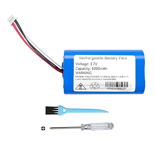 RDSJ 5200mAh Baby Monitor Battery Replacement for Eufy Spaceview Pro Baby Cam, T8321-M, PN: Eufy PT18650-SP PCM5200 Battery 3.7V