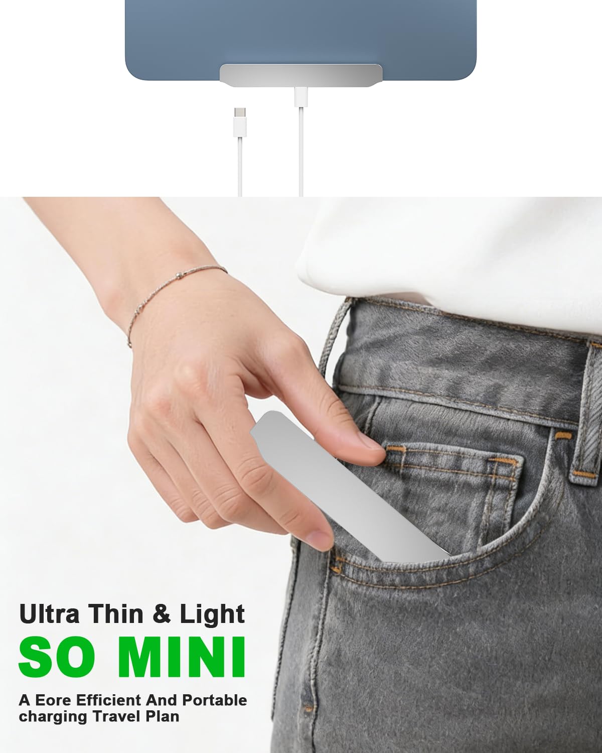 Magnetic Wireless Charger for iPad 10th Generation, iPad (A16) Only, 18W Fast Charging Smart Connector Alloy Wireless Charging Pad with USB-C Cord