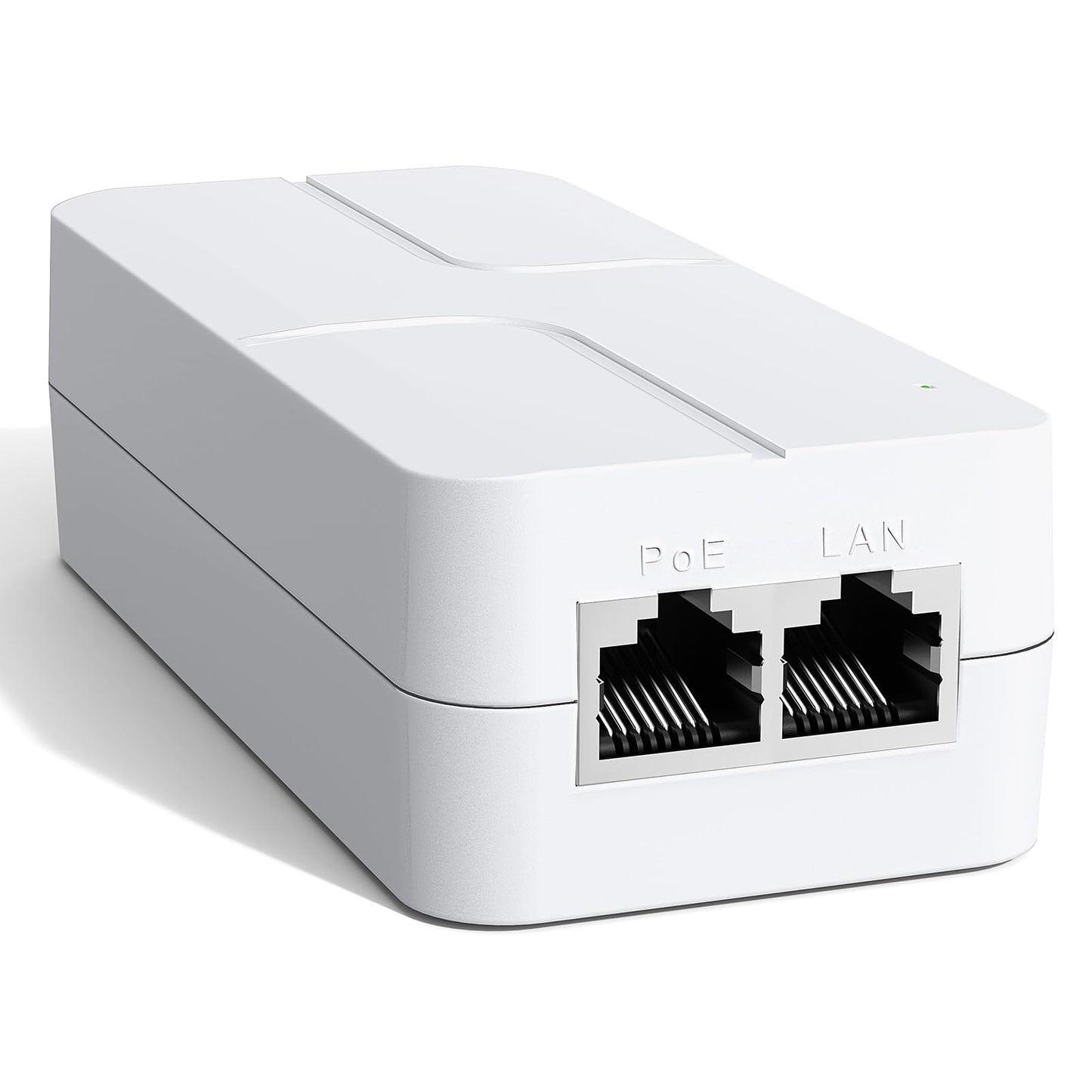 2.5Gb PoE+ Injector 30W, VunLink Single Port Power Over Ethernet Adapter, IEEE 802.3af/at, 10/100/1000/2500Mbps PoE+ Injector for IP Camera, WiFi