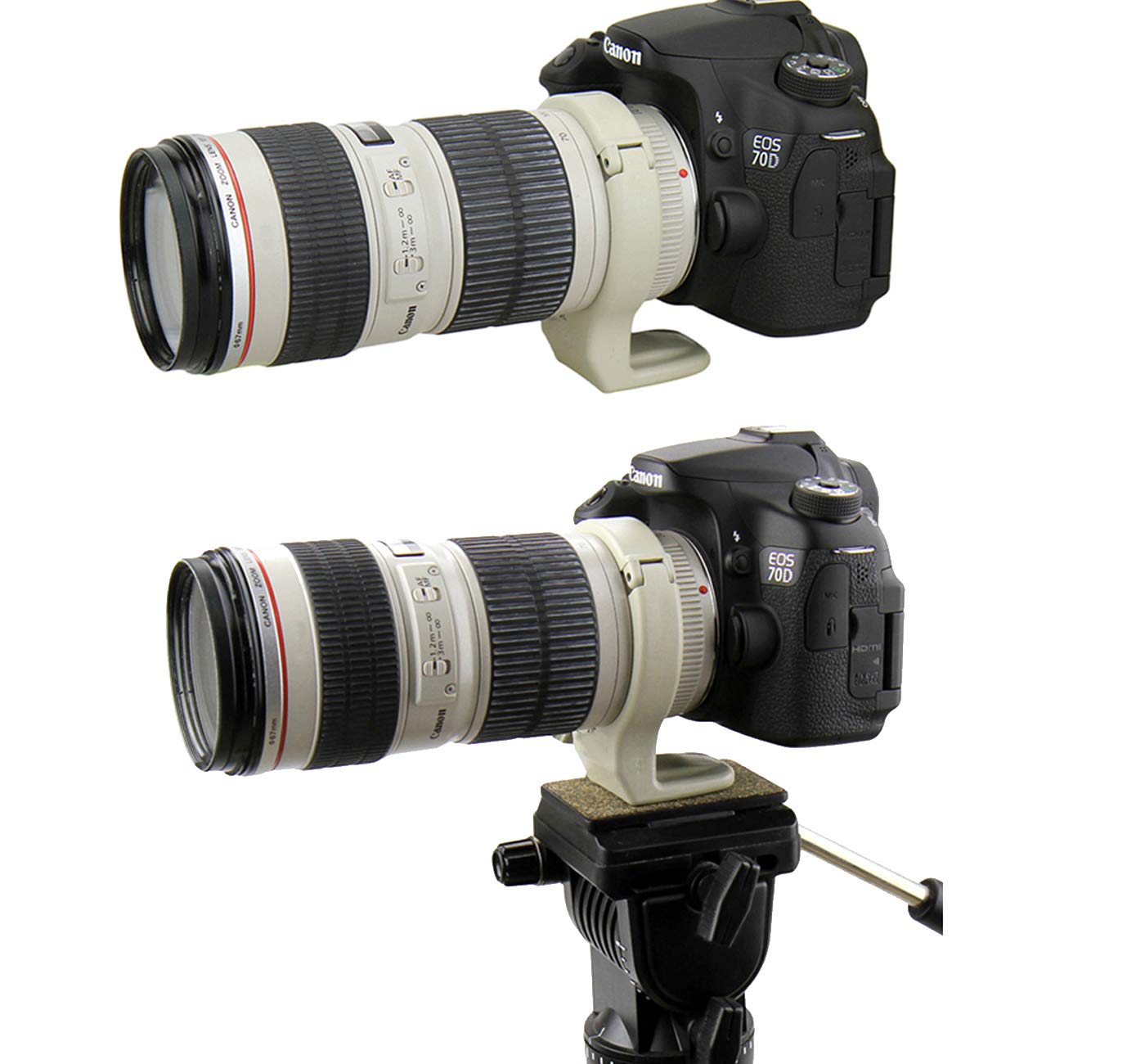 JJC Tripod Collar Mount Ring, Compatible with Canon EF 70-200mm f/4L /EF 70-200mm f/4L is/EF 70-200mm f/4L is II USM Lens, Replaces Tripod Ring A-2
