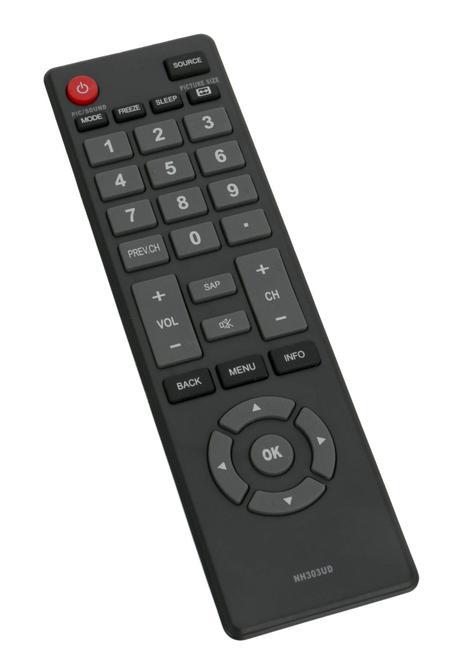 NH303UD Replaced Remote fit for Emerson TV LE391EM4 LF320EM4A LF391EM4 LF461EM4 LF320EM5S LE240EM4 LE320EM4 LF320EM4 LF501EM4 LF461EM4 LF501EM4