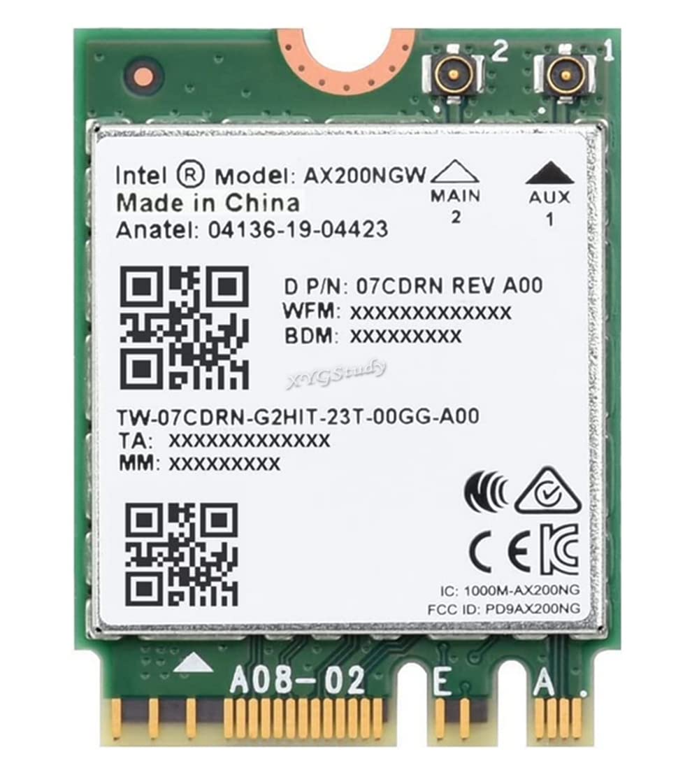 Wireless AX200 NIC Supports 2.4G/5GHz Dual-Band, Gigabit Dual-Band Wi-Fi 6, 802.11AX Standard, Bluetooth 5.2 @XYGStudy (Wireless-AX200)