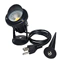 LED Outdoor Spotlight Flag Light 120V 10W Waterproof Spot Lights for Yard Flagpole House Tree Plug in Christmas Landscape Lighting (10W, Warmwhite)