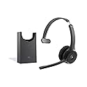 Cisco Headset 721, Wireless Single On-Ear Bluetooth Headphones, Webex Button, USB-A HD Bluetooth Adapter, Soft Case, Charging Stand, Carbon Black…