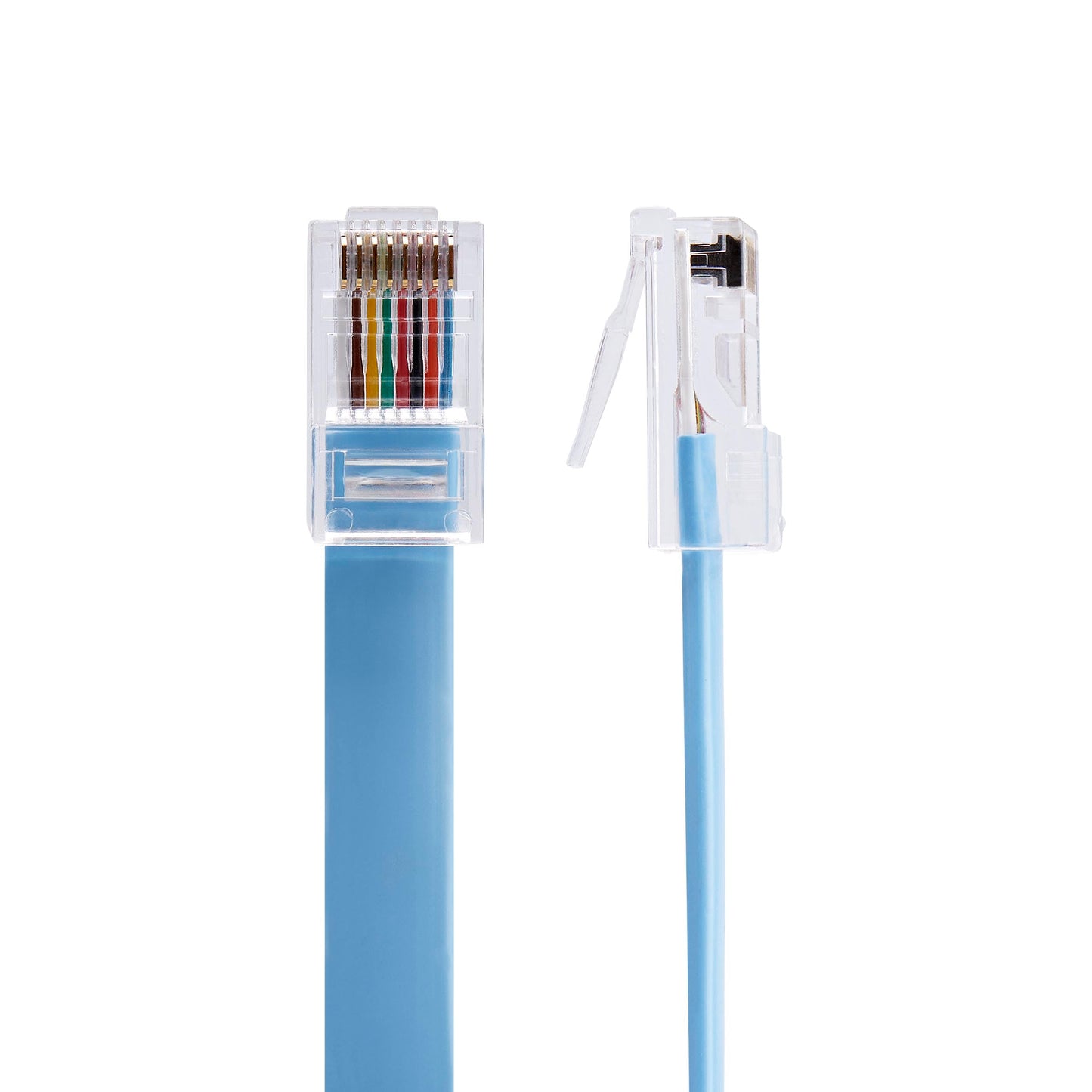 StarTech.com Cisco Console Rollover Cable - RJ45 Ethernet - Network cable - RJ-45 (M) to RJ-45 (M) - 6 ft - molded, flat - blue (ROLLOVERMM6)
