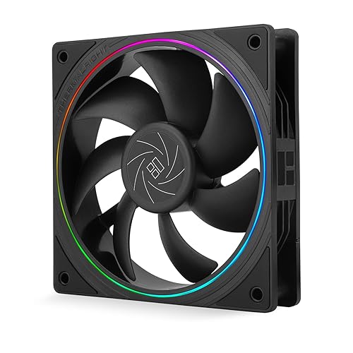 Thermalright TL-S12 120mm Silent CPU Fan, Computer Case Cooler, ARGB Thin Aperture,4pin PWM Connector, with S-FDB Bearing, up to 1500RPM PC Cooling