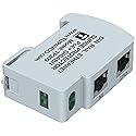 Ethernet Surge Protector DIN Rail Mounted Gigabit - Compatible with PoE++ - Tupavco TP209