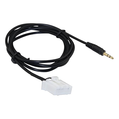 YONGJIANGXIA 3.5mm Plug Aux Cable for Mazda5 Mazda2 Mazda 3 Mazda 6 MX5 RX8 Audio Cable 150cm Long