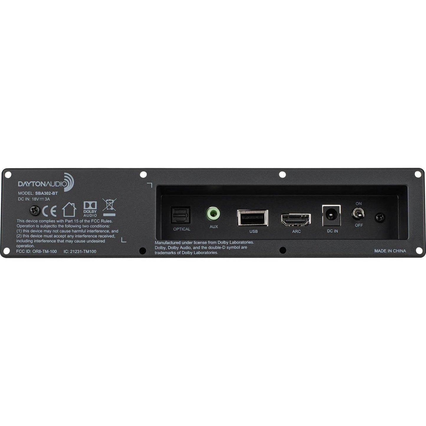 Dayton Audio SBA302-BT Sound Bar Amplifier Kit with BT and IR Remote