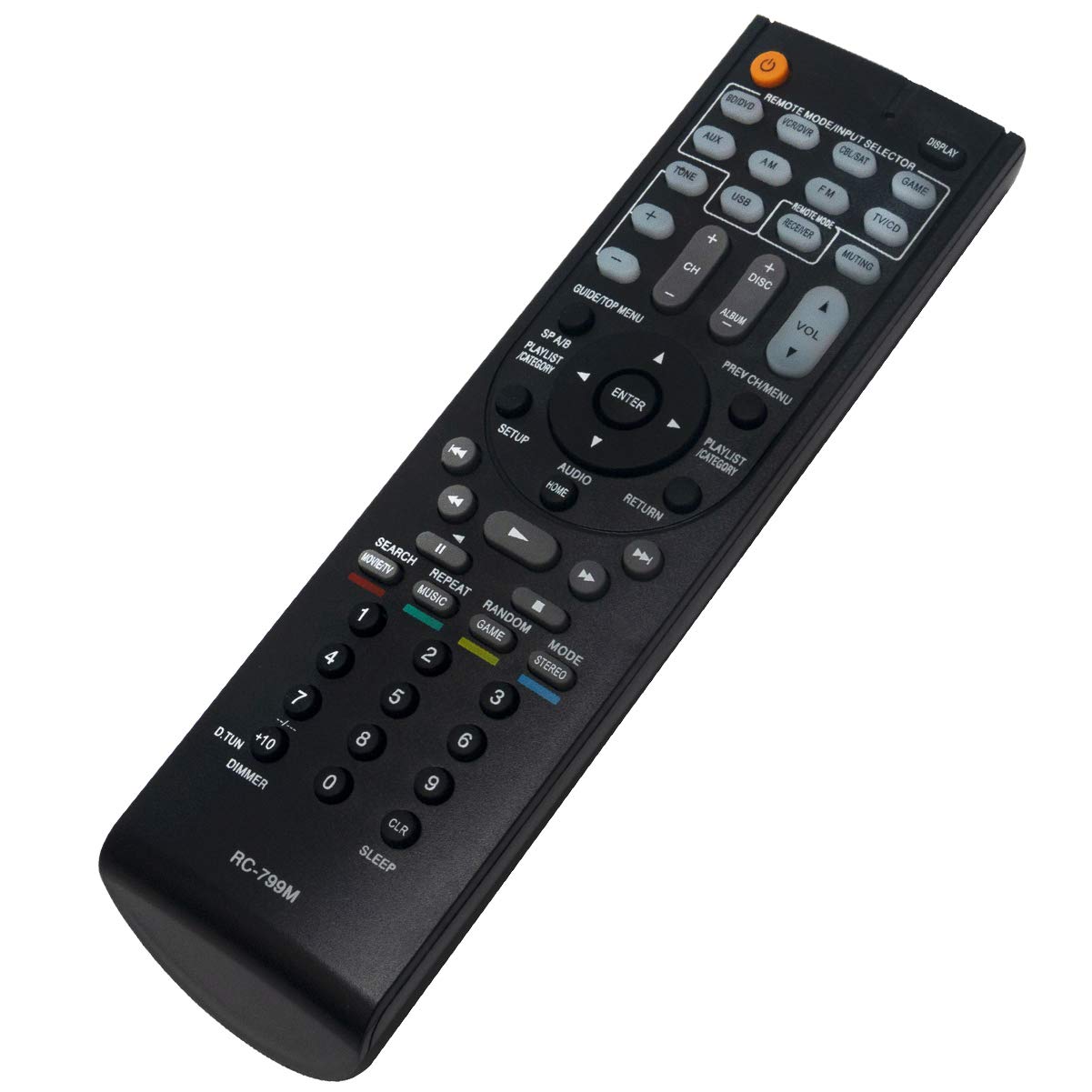 New RC-799M Replacement Remote Control fit for Onkyo HT-S3500 HT-R548 HT-RC330 TX-SR313 HT-S5500 HT-R591 HTS5500 HTR591 HTS3500 HTR548 HTRC330