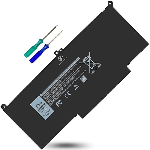 ESTENGPRO 7480 7490 F3YGT Laptop Battery Replacement for Dell Latitude 7280 7390 7380 7290 7480 7490 P29S002 P73G002 Series DM3WC DM6WC KG7VF P73G