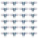 CN-Outlet Wholesale Bulk Earbuds Headphones Individually Bagged 100 Pack for iPhone, Android, MP3 Player -Blue