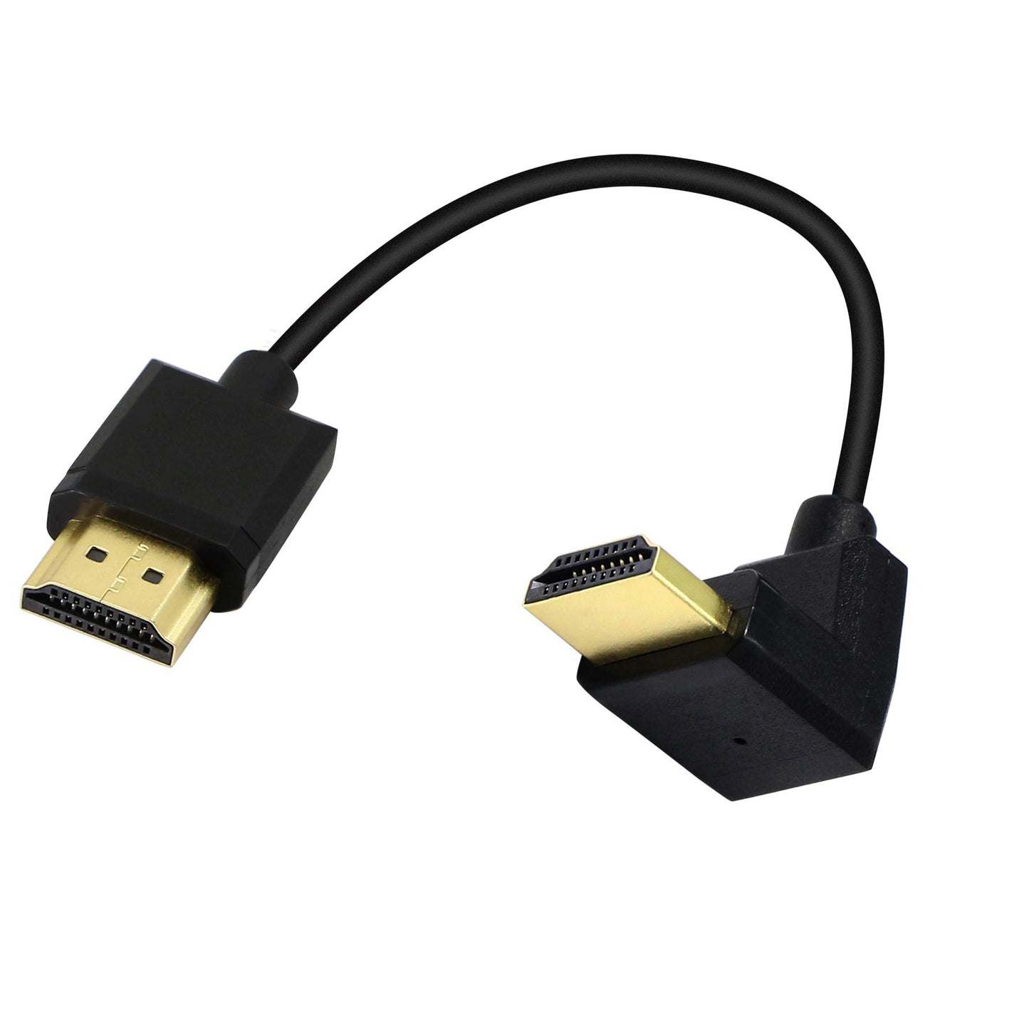 PNGKNYOCN 15CM HDMI Male to Male Short Cable, 90 Degree Downward Angle High Speed HDMI 2.0 Adapter Connector Cable Support 4k@60HZ KANGPING,