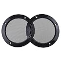 Acoeitl 4 Inch Metal Glossy Audio Speaker Cover Round Grille Protector Speaker Grills Circle Case Repalcement for Home Theater DIY Speakers and Cars