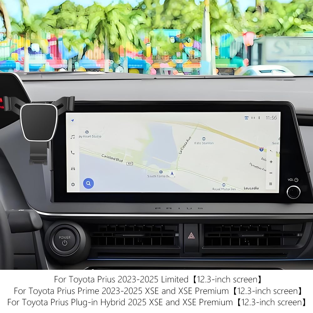 Car Phone Holder For Toyota Prius 2023 2024 2025 2026 Limited?Prius Prime 2023-2026 XSE and XSE Premium?12.3-inch screen?Auto Accessories Navigation
