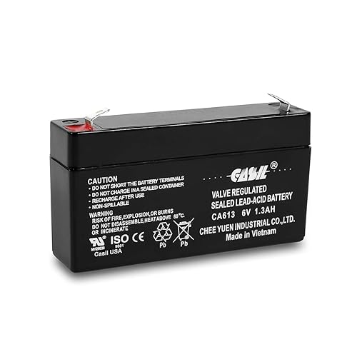 Casil 6V 1.3Ah Replacement Alarm Battery Compatible with GE 600-1054-95R Simon xt