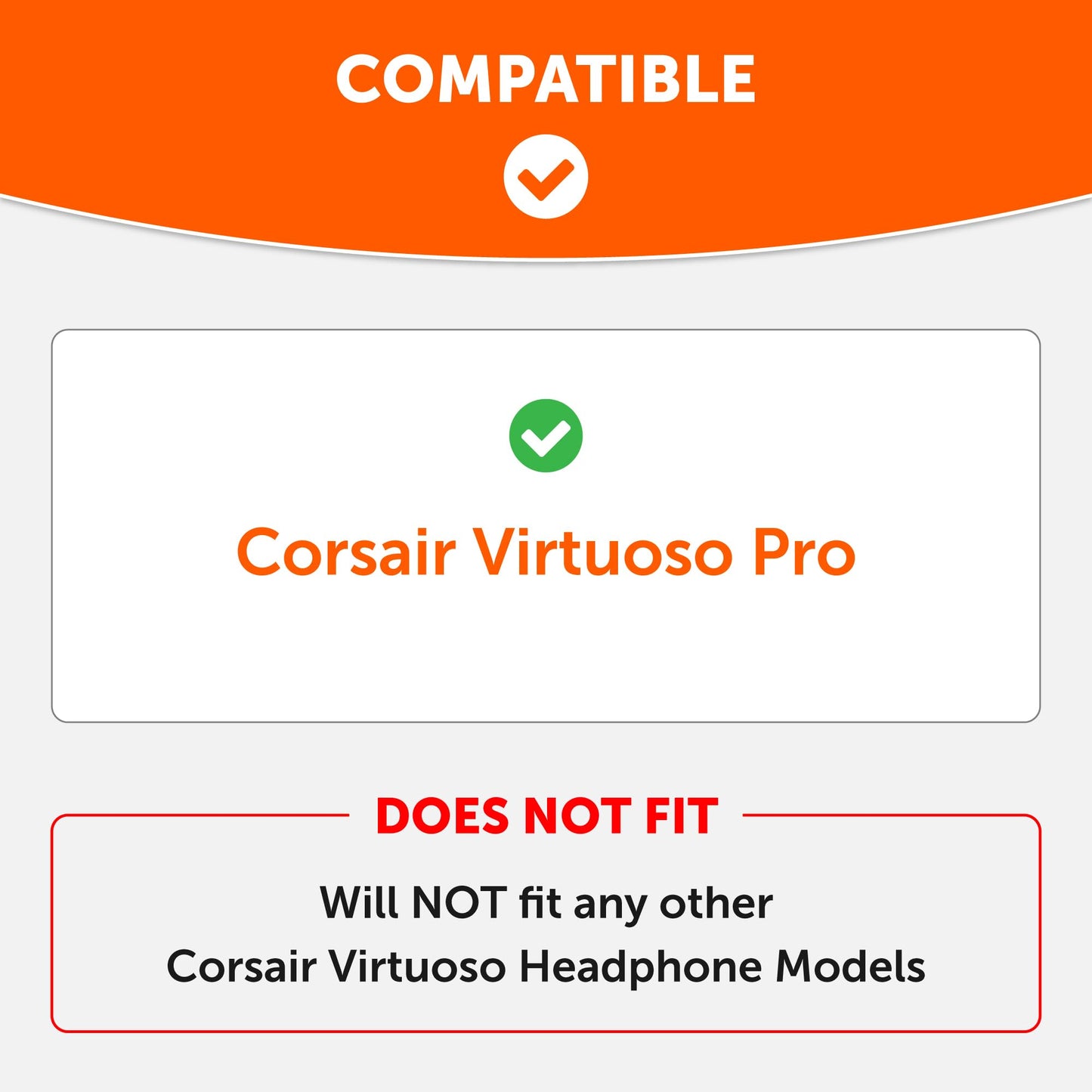 WC Freeze Virtuoso Pro - Cooling Gel Earpads for Corsair Virtuoso Pro Headsets Made by Wicked Cushions - Enhanced Comfort, Durability, and Sound
