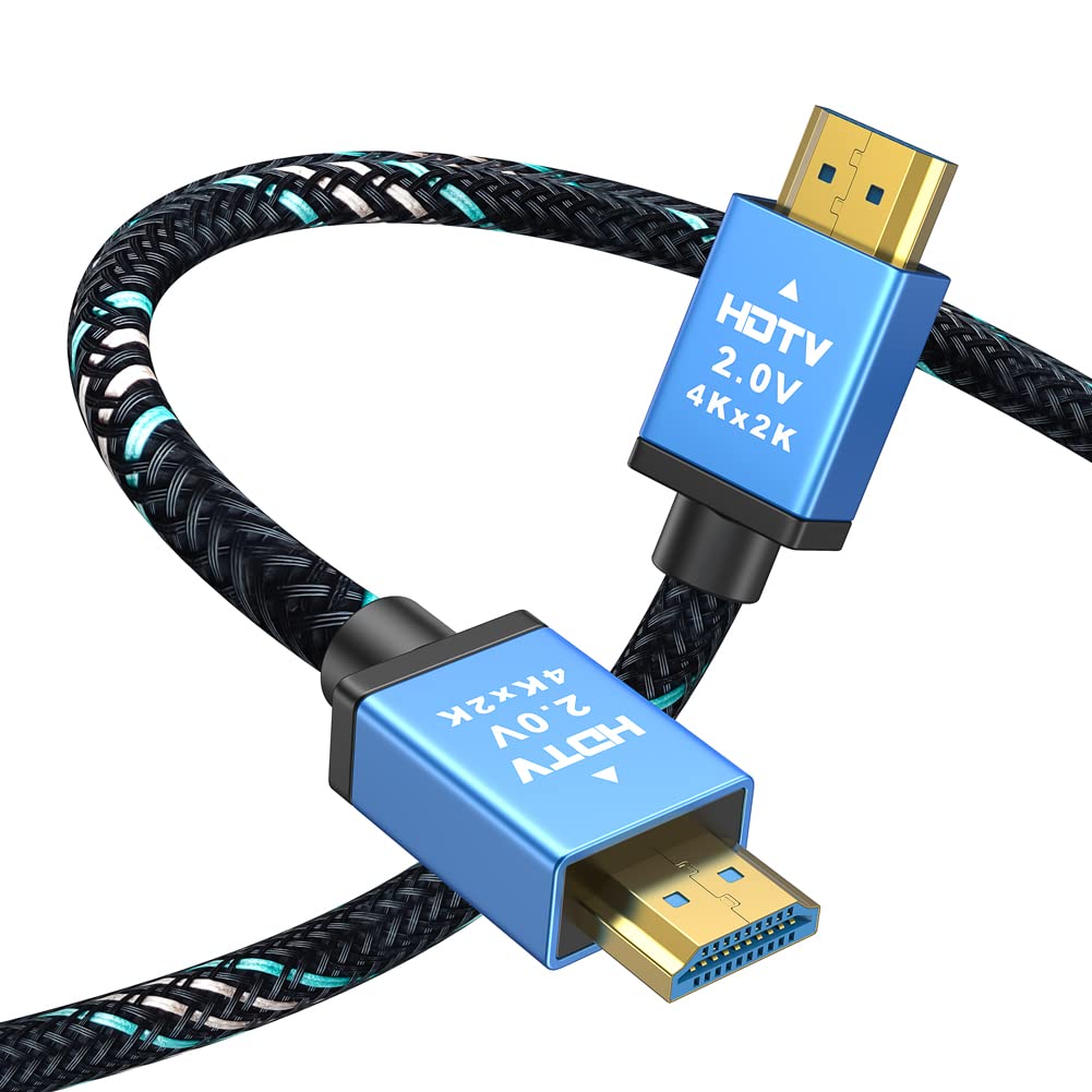 ELECTCOM PRO 4K High Speed HDMI Cable, Aluminum Shell & Braided Nylon & Gold Connectors, 4K@60Hz UHD HDR HDMI 2.0 Cable - 15 Feet