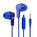 UrbanX R2 Wired in-Ear Headphones with Mic for Ulefone Armor 9 with Tangle-Free Cord, Noise Isolating Earphones, Deep Bass, in-Ear Bud Silicone Tips