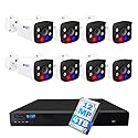 GW Security 16 Channel NVR UltraHD 12MP @30FPS Reak-Time Recording Color Night Vision PoE Security Camera System with 8 x 12MP IP Microphone Smart AI
