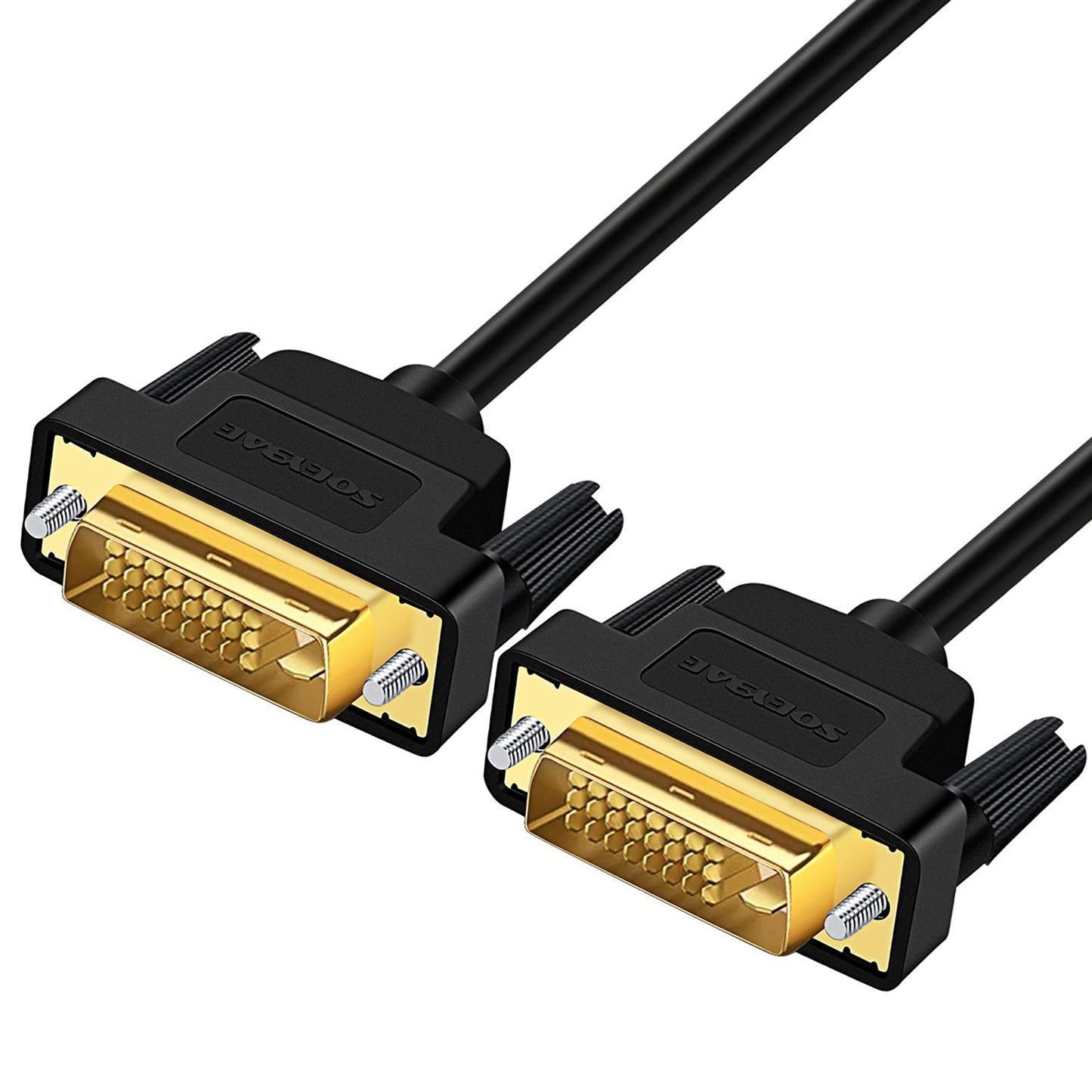 SOEYBAE DVI to DVI Cable 1M, 24+1 Pin Male to Male Digital Video Monitor Cable, High Speed Transmission Supports 1920x1200 WUXGA (1080p Full HD)
