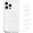 Anteel Double-Sided Silicone Suction Phone Case Mount, Enhanced Suction Cup Power and Thickened Grip for Selfies and Videos, Durable, Hands-Free Non