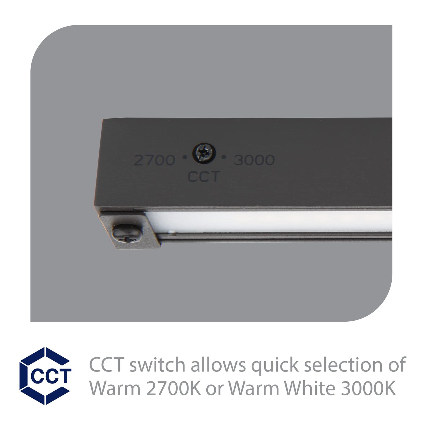 WAC Landscape Lighting, Hardscape 6in LED 12V Strip Light with Quick Release and 2-CCT 2700K-3000K in Bronze