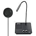 CallToU Window Speaker Intercom System Intercoms 2 Way Anti-Interference Intercommunication Microphone Counter Intercoms for Business, Bank, Office