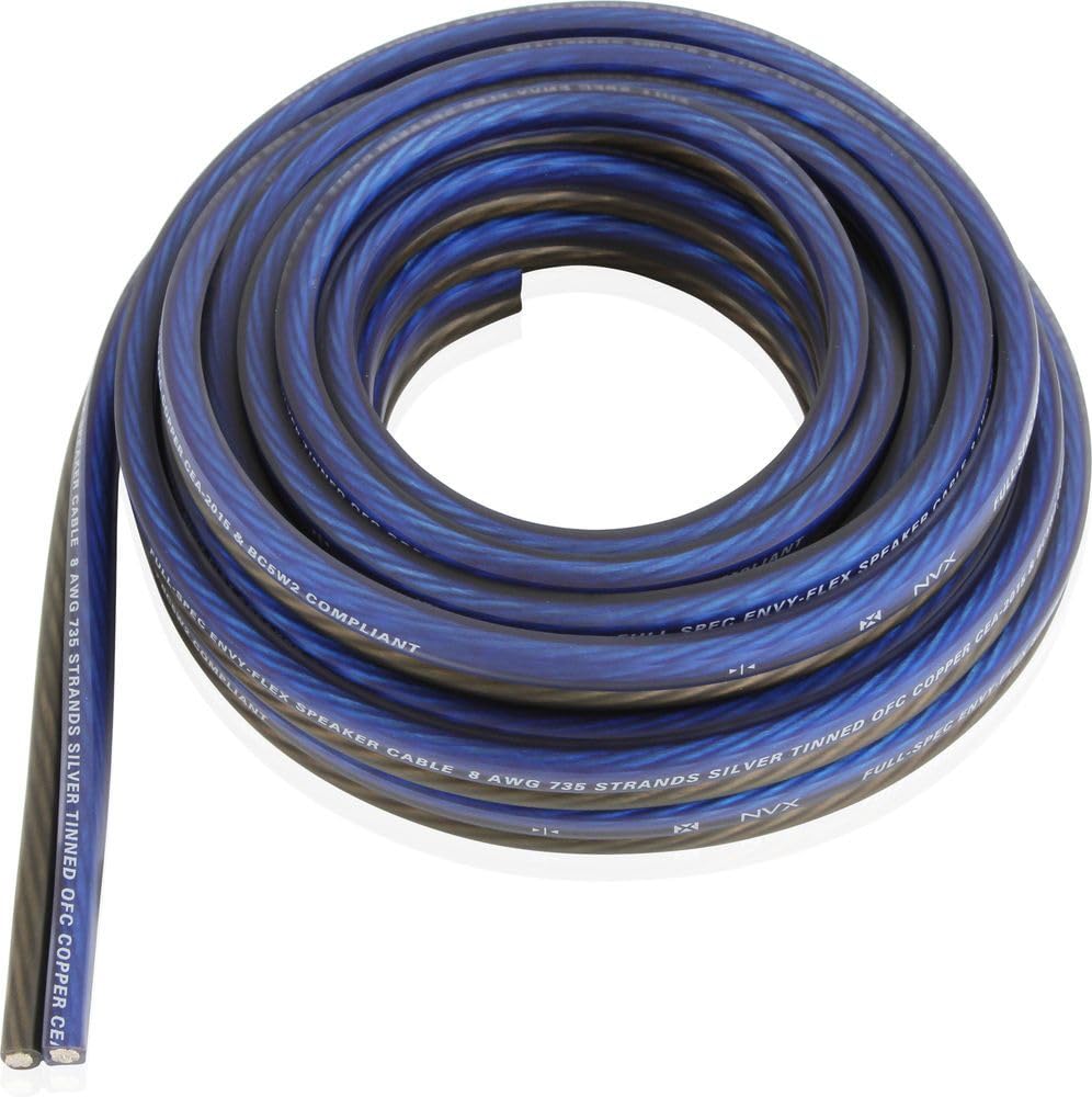 NVX Professional Grade OFC True Spec 8 Gauge Speaker Cable