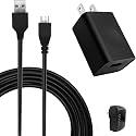 Koller Products 5V1A Power Adapter, USB-A to Micro USB Cable & Wall Charger Compatible Aquarium LED Lights, Android (Product Type May Vary)