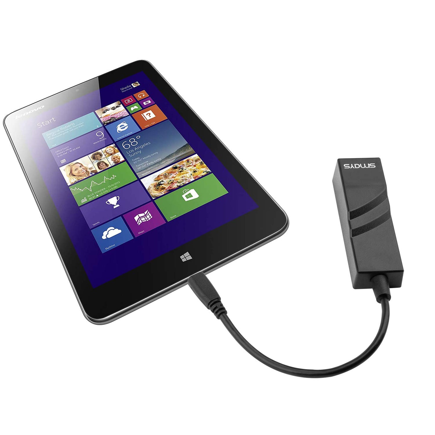 Micro USB OTG Ethernet Adapter for Raspberry Pi Zero, Android Tablets (6.0+) & Phones, Samsung Galaxy Tab Pro 10.1 - USB to RJ45 Wired LAN Network