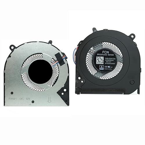 Fleshy Leaf CPU Cooling Fan Replacement for HP 14-CF 14-CF0012DX 14-CK 14-cm 14-DK 14-MA 14S-DP 14S-DK 240 G7 246 G7 240G7 246G7 340G5 348G5 TPN-I130