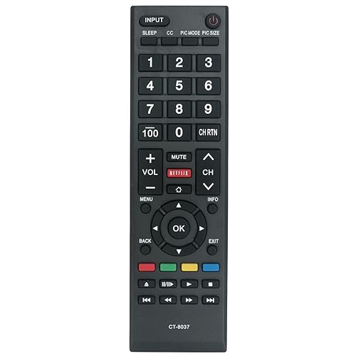 New CT-8037 CT 8037 Replace Remote Control fit for Toshiba LED SMART HDTV Remote Control 40L3400 40L3400U 40L3400UC 50L3400 50L3400U 50L3400UC 58L5400