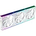 Thermalright TL-M12QW X3 120mm PC Case Fans, PWM ARGB Fans, 2000RPM High Airflow, Daisy-Chain, Infinity Mirror Lighting, 3-Pack