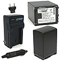 Wasabi Power Battery (2-Pack) and Charger for Canon BP-828 and Canon VIXIA HF G30, XA20, XA25